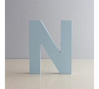 Lettere da parete in legno N - Lettera decorativa da parete per cameretta, cameretta dei bambini, nome e camera da letto delle ragazze