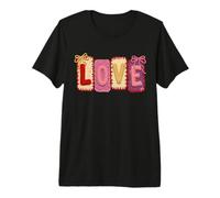 Lettere d'Amore San Valentino Design Carino Maglietta Premium