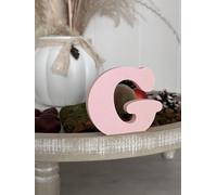 Lettere decorative 3D, lettere singole da A-Z, 0-9 e &, colori assortiti, per scritte personalizzate, nomi e parole; matrimonio, nascita, regali, cameretta (rosa, G)
