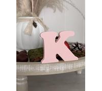 Lettere decorative 3D, lettere singole da A-Z, 0-9 e &, colori assortiti, per scritte personalizzate, nomi e parole; matrimonio, nascita, regali, cameretta (rosa, K)