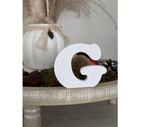 Lettere decorative 3D, lettere singole da A-Z, 0-9 e &, colori assortiti, per scritte personalizzate, nomi e parole; matrimonio, nascita, regali, cameretta (bianco, G)