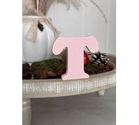Lettere decorative 3D, lettere singole da A-Z, 0-9 e &, per scritte personalizzate, nomi e parole; matrimonio, nascita, regali, cameretta (rosa, T)