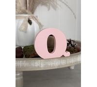 Lettere decorative 3D, lettere singole da A-Z, 0-9 e &, per scritte personalizzate, nomi e parole; matrimonio, nascita, regali, cameretta dei bambini (rosa, Q)