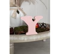 Lettere decorative 3D, lettere singole da A-Z, 0-9 e &, per scritte personalizzate, nomi e parole; matrimonio, nascita, regali, cameretta dei bambini (rosa, Y)