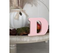 Lettere decorative 3D, lettere singole da A-Z, 0-9 e &, per scritte personalizzate, nomi e parole; matrimonio, nascita, regali, cameretta (rosa, D)