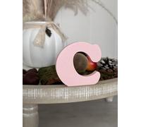 Lettere decorative 3D, lettere singole da A-Z, 0-9 e &, per scritte personalizzate, nomi e parole; matrimonio, nascita, regali, cameretta (rosa, C)