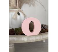 Lettere decorative 3D, lettere singole dalla A alla Z, 0-9 e colori assortiti, per scritte personalizzate, nomi e parole; matrimonio, nascita, regali, cameretta (rosa, O)