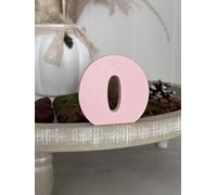 Lettere decorative 3D, lettere singole dalla A alla Z, 0-9 e colori assortiti, per scritte personalizzate, nomi e parole; matrimonio, nascita, regali, cameretta dei bambini (rosa, 0)