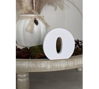 Lettere decorative 3D, lettere singole dalla A-Z, 0-9 e colori assortiti, per scritte personalizzate, nomi e parole; matrimonio, nascita, regali, cameretta (bianco, 0)