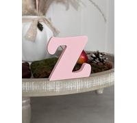 Lettere decorative 3D, lettere singole dalla A-Z, 0-9 e colori assortiti, per scritte personalizzate, nomi e parole; matrimonio, nascita, regali, cameretta (rosa, Z)