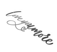 Lettere decorative da parete in metallo con scritta "Love You More":