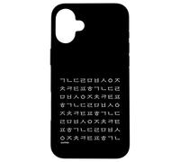Lettere dell'alfabeto coreano Hangul Custodia per iPhone 16 Plus