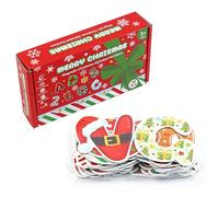 Lettere dell'alfabeto magnetiche, lettere e numeri magnetici 38 pezzi Magneti natalizi carini dei cartoni animati Adesivi per frigorifero impermeabili Regali di Natale per l'apprendimento precoce per