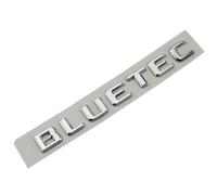 Lettere dell'emblema Bluetec con logo nero in ABS 3D compatibili con Mercedes Benz GSE ML 350 W166 E200 C220 GLk 250 W212 W221 W164 W251 Accessori (Color : Chrome)