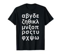 Lettere di apprendimento alfabeto greco Grecia Maglietta