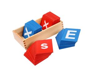 Lettere di carta vetrata per l'insegnamento delle lingue del giocattolo per