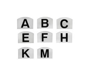 LETTERE DRESSAGE IN PLASTICA DA ATTACCARE SET 8 PZ A,B,C,E,F,H,K,M