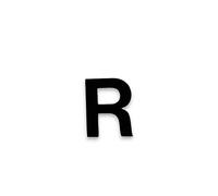 Lettere e numeri adesivi Letterfix nero 568 pz