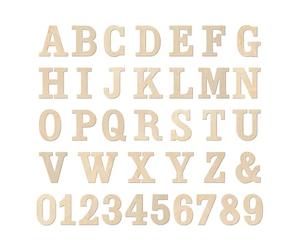 Lettere e numeri in legno da 5,1 cm, 315 pezzi, per artigianato, non finiti, alfabeto ABC e numeri 0-9 per decorazione da parete