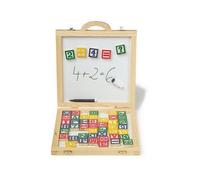 Lettere e numeri magnetici in valigetta di legno-Small Foot 7246