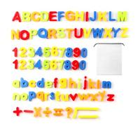 Lettere e numeri magnetici per bambini, 80 pezzi giocattoli educativi, magneti da frigorifero, colorati