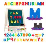 Lettere e numeri magnetici per bambini, incluse maiuscole, minuscole, cifre e simboli, giocattolo educativo divertente per l'apprendimento della scrittura, puzzle educativo per la la casa, re