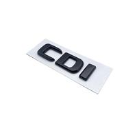 Lettere Emblema Compatibile Con Mercedes Benz CDI CGI TDI 4Matic Car Styling Tronco Targhetta Logo Adesivo Caratteri Piatti Argento Nero Lucido (Color : Glossy black CDI)