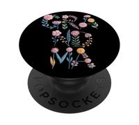 Lettere Floreali Pastello GRANDMA Tipografia Botanica Nonna PopSockets PopGrip Adesivo