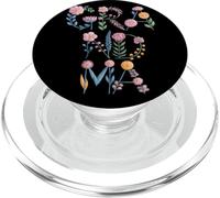 Lettere Floreali Pastello GRANDMA Tipografia Botanica Nonna PopSockets PopGrip per MagSafe