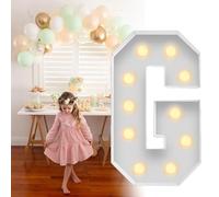 Lettere Grandi Illuminate Da 70 Cm LED Marquee Alfabeto Lettere E Numeri Decorazioni For Insegne Luminose Mosaico Lettere Grandi Cornice For Palloncini For Decorazioni ( Color : Letter G , Size : 70cm