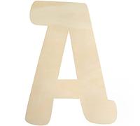Lettere grandi in legno da 30 cm, non finite, lettera A in legno, per artigianato, nomi per bambini, lettere maiuscole, lettere in legno spesse 5 mm, per la decorazione della cameretta dei bambini