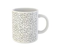 Lettere Greche Antiche Storia Grecia Alfabeto Manoscritto Storico Segno Tazze Di Caffè Durevole Tazze Da Tè Novità Tazza Mug Regali Divertenti Per Colleghi Natale Regalo Festa Della Mamma 330Ml