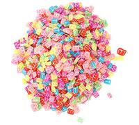 Lettere in Argilla Morbida per Nail Art, 60g - Leggere, Impermeabili, Varie Scelte di Colori per Decorazioni su Unghie, Tazze e Cover Smartphone