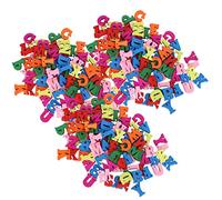 Lettere in Legno Artigianale Colorato Decorazione Alfabeto Fatto a Mano, Forniture didattiche per Bambini, 300 Pezzi, Piccole Dimensioni, Facile da Trasportare Usare
