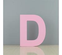 Lettere in legno D Lettere da parete autoportanti per la decorazione della parete per bambini Nome del bambino Ragazze Camera da letto Matrimonio Brithday Party Home Decor