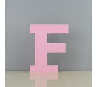 Lettere in legno F Lettere da parete autoportanti per la decorazione della parete per i bambini Nome del bambino Ragazze Camera da letto Matrimonio Brithday Partito