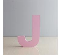 Lettere in legno J Lettere da parete autoportanti per la decorazione della parete per i bambini Nome del bambino Ragazze Camera da letto Matrimonio Brithday Partito