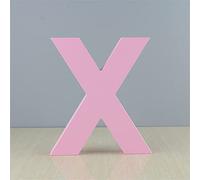 Lettere in legno X Lettere da parete autoportanti per la decorazione della parete per bambini Nome del bambino Ragazze Camera da letto Matrimonio Brithday Party Home Decor