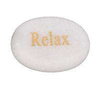 Lettere ispiratrici incise su pietra Decorazione in pietra di marmo di incoraggiamento motivazionale per la decorazione di casa e ufficio Insegnanti Amici di famiglia Esterno in (relax)