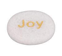 Lettere ispiratrici incise su pietra Decorazione in pietra di marmo di incoraggiamento motivazionale per la decorazione di casa e ufficio Insegnanti Amici di famiglia Esterno in (gioia)