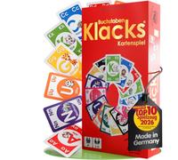 Lettere Klacks ABC gioco educativo e gioco di carte per bambini dai 4 anni | ABC imparare con gli animali secondo il principio di Mau-Mau, per la scuola materna, l'asilo e Natale, idea regalo