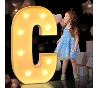 Lettere luminose a LED for tendone, 90 cm/120 cm, lettere luminose for tendone, pannello in schiuma spessa pretagliata for decorazioni for bar a casa, feste di nozze ( Color : Letter C , Size : 120cm/