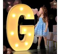 Lettere luminose a LED for tendone, 90 cm/120 cm, lettere luminose for tendone, pannello in schiuma spessa pretagliata for decorazioni for bar a casa, feste di nozze (Color : Letter G, Size : 120cm/