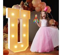 Lettere luminose for tendoni, Lettere luminose a mosaico for decorazioni for fondali di feste di compleanno, matrimoni, Lettere grandi for tendoni for decorazioni for feste(Letter U,100cm/3FT)