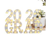 Lettere Luminose Graduation | Insegne Luminose Anno 2026,Addobbi per Festa di Laurea con LED | per asilo, università, interni, esterni, cortile, giardino, camera da, stanza, tavolo