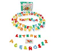 Lettere magnetiche in legno con caratteri polacchi
