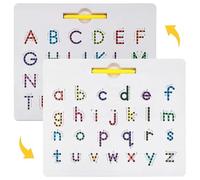 Lettere magnetiche Lettere a doppia e minuscola per alfabeto Magneti Alfabeti Ordine Magnetica Alfabeto per l'apprendimento dei bambini e regali di disegno sensoriale |.Asse