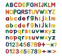 Lettere Magnetiche per Bambini, 105 Pezzi Magneti Alfabeto per Lavagna Magnetica e Frigo, Set Alfabetiere con Numeri per Lavagnetta Magnetica, Calamite per Prescolare Apprendimento e Ortografia Gioco