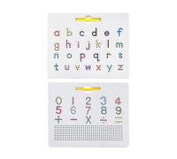 Lettere magnetiche - Toying Apprending, Practice Pad | Vassoio alfabetico a doppio lato, attività di magneti di tracciamento per bambini, bambini in età prescolare, ragazzi e ragazze a casa o in class