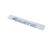 Lettere nere cromate 3D GLC300de GLC300e GLC350e GLC400e Emblema 4Matic compatibile for Mercedes Benz GLC X253 Adesivo for logo for bagagliaio di un'auto (Color : 4Matic-01, Size : Silver)